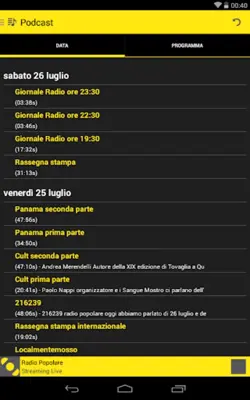 Radio Popolare android App screenshot 1