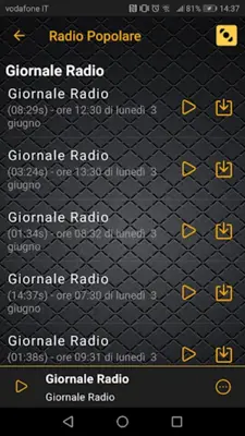 Radio Popolare android App screenshot 5